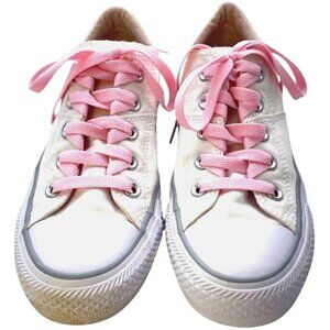 Converse Womens Madison Off White and Pink Canvas Sneakers Size 6